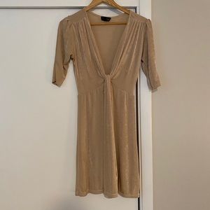 Topshop Plunge Mini Dress